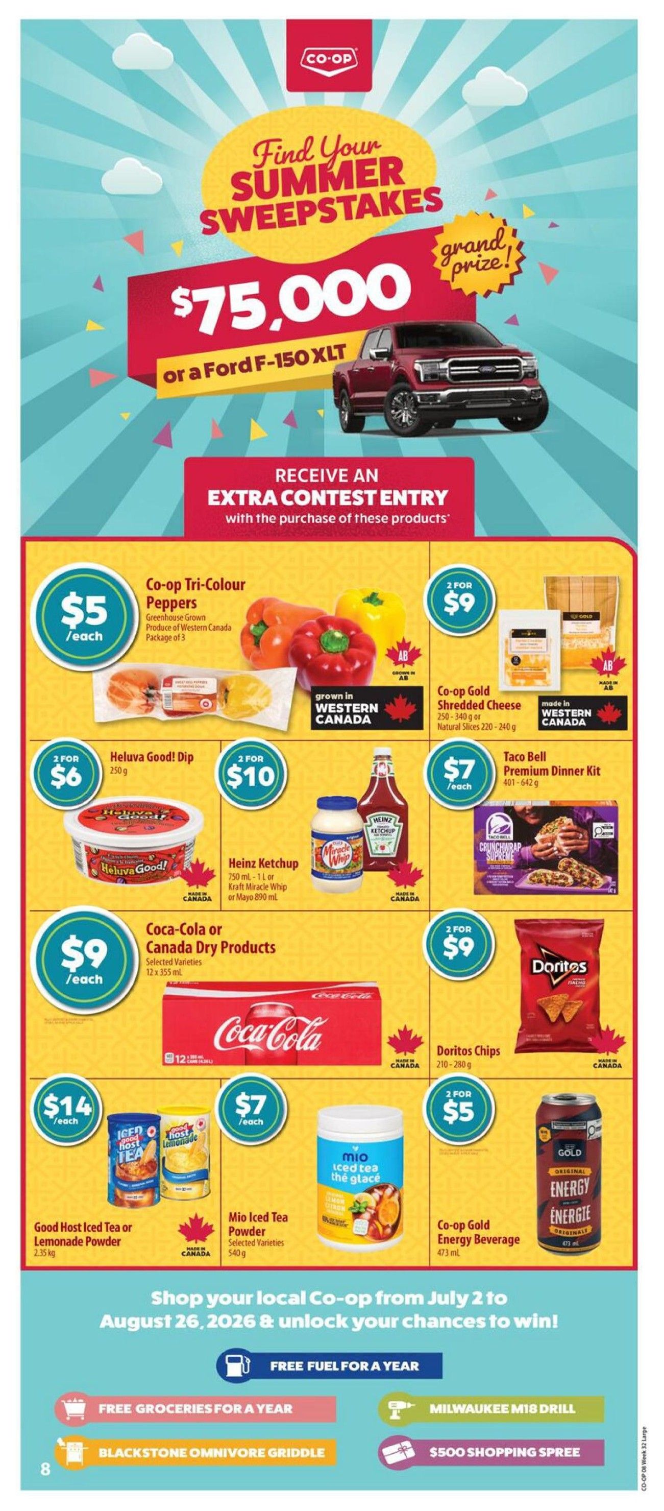 Co-op (West) Food Store Flyer August 6 to 12