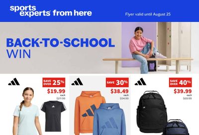 Sports Experts Flyer August 5 to 25