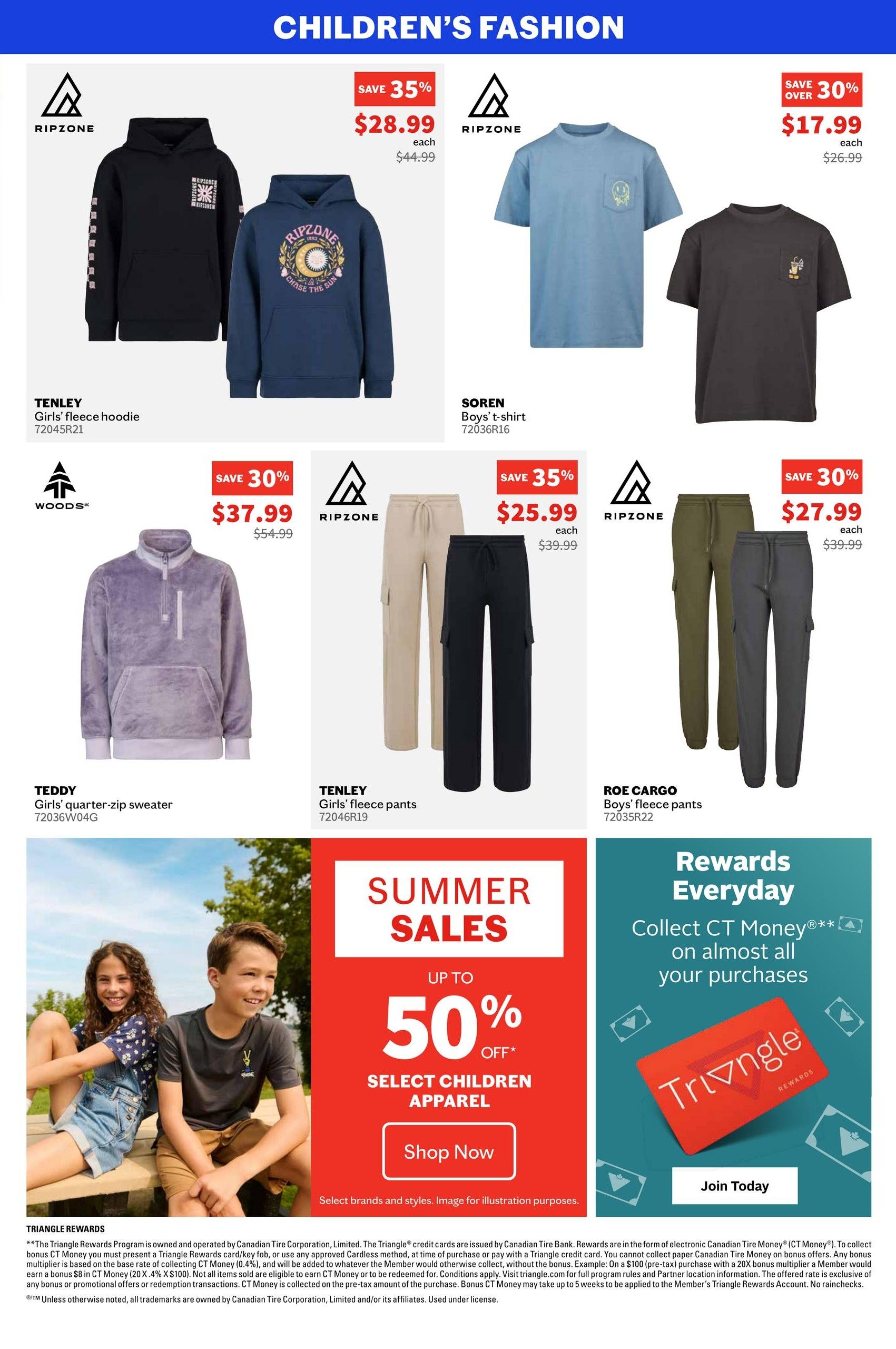 Sports Experts Flyer August 5 to 25