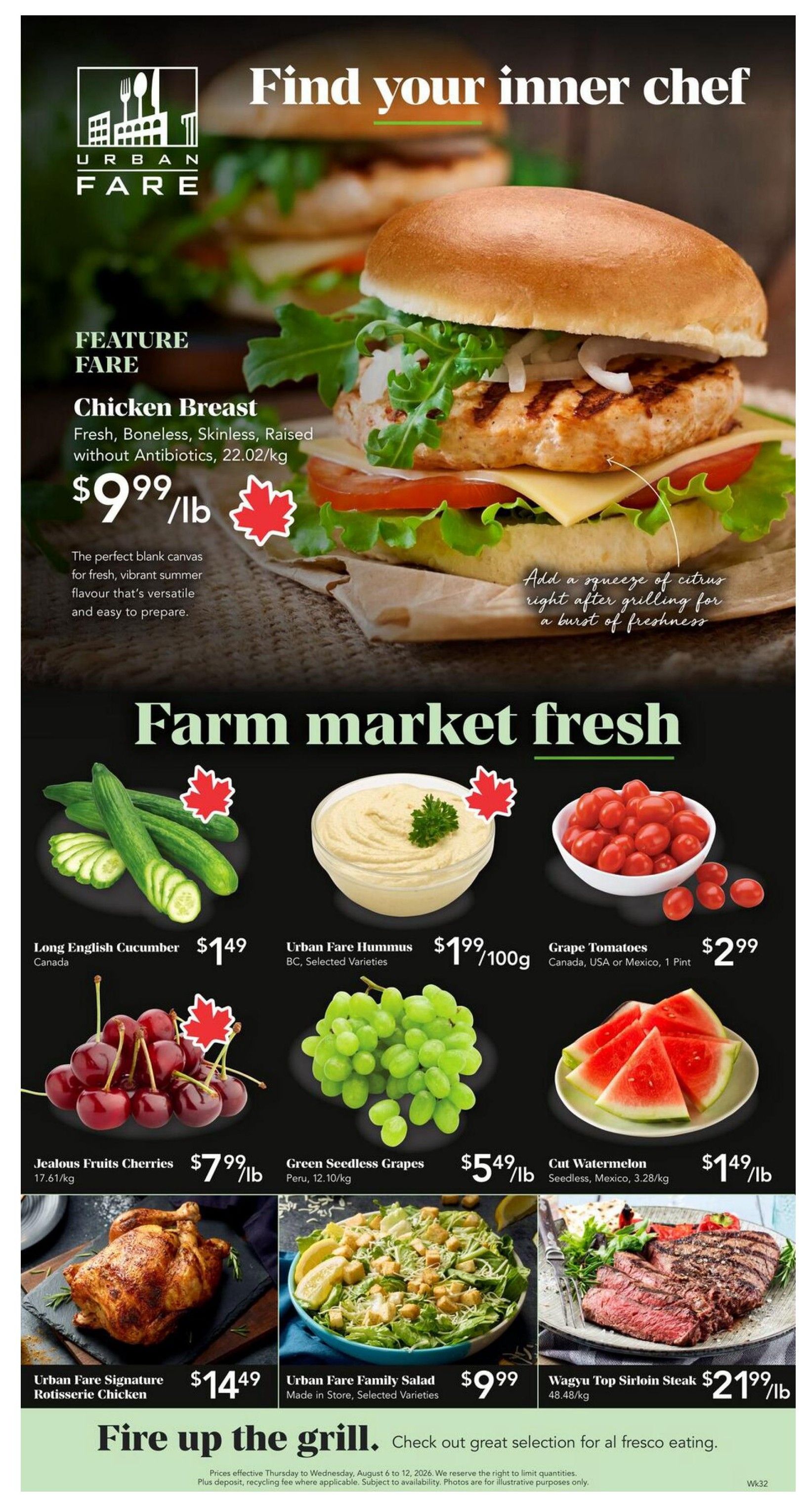 Urban Fare Flyer August 6 to 12