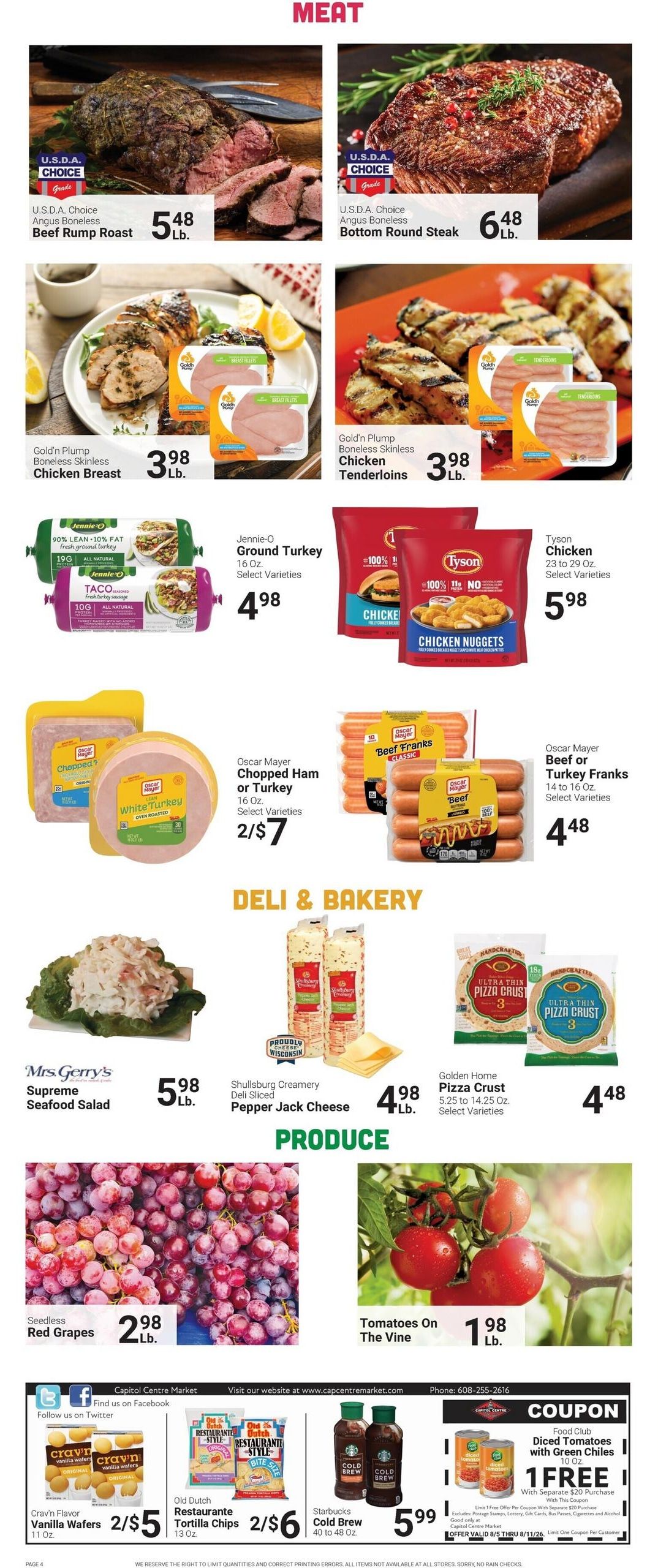 Capitol Centre Foods Weekly Ad August 5 - 11, 2026