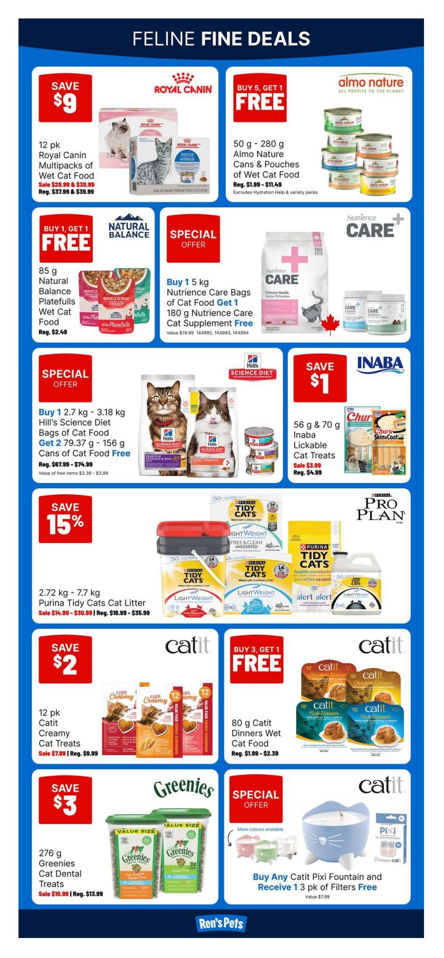 Ren's Pets Flyer August 6 to 12