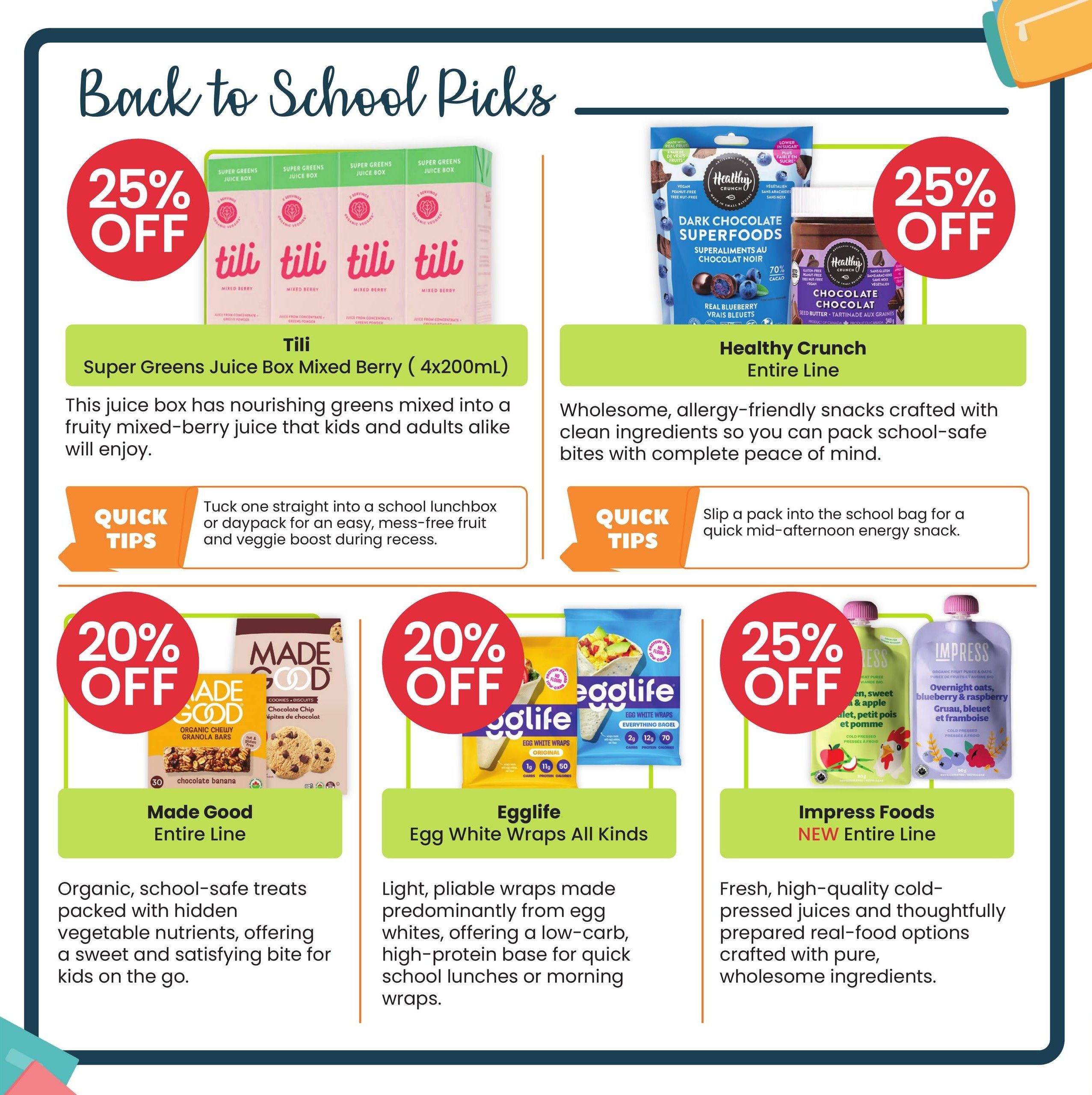 Healthy Planet Flyer August 6 to 19