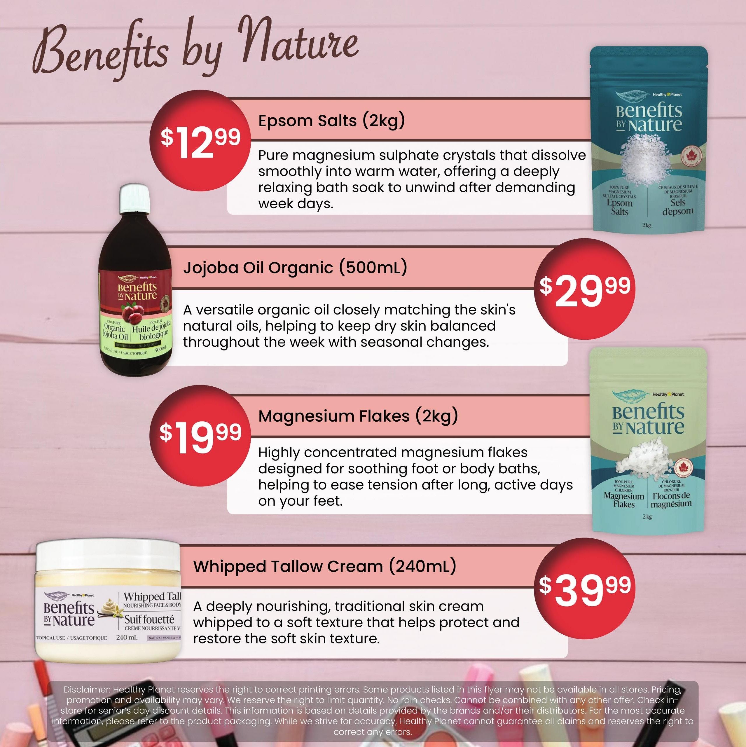 Healthy Planet Flyer August 6 to 19