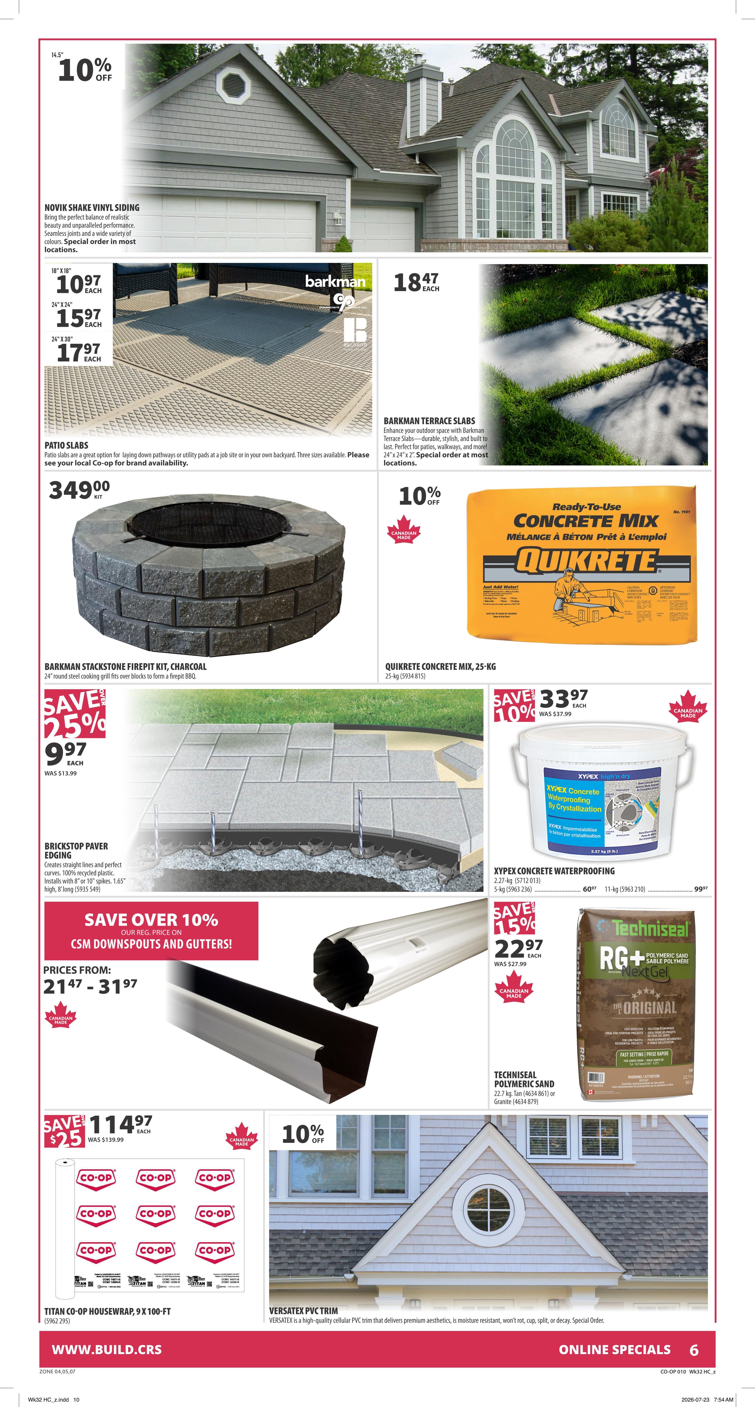 Co-op (West) Home Centre Flyer August 6 to 12