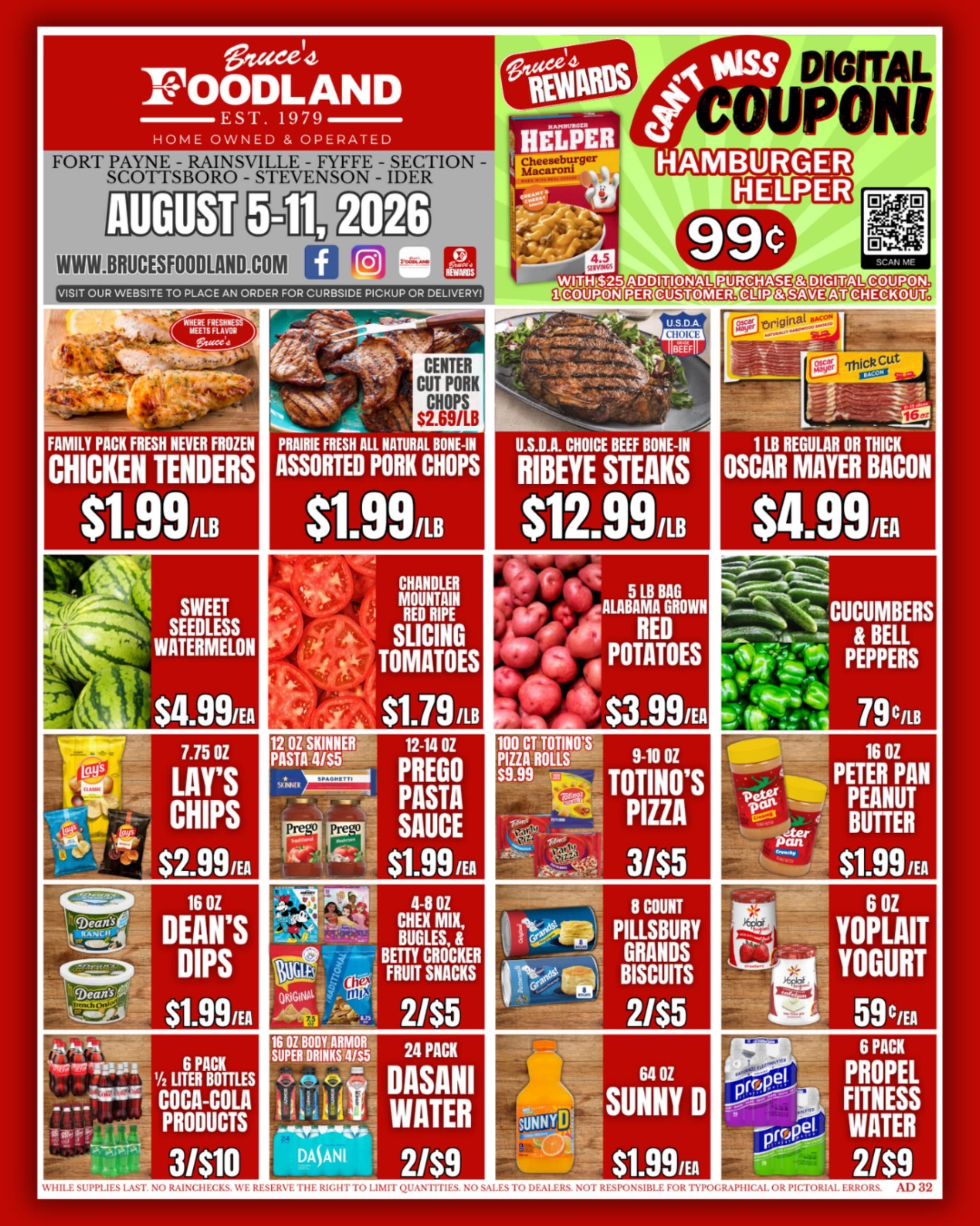 Bruce's Foodland Weekly Ad August 5 - 11, 2026