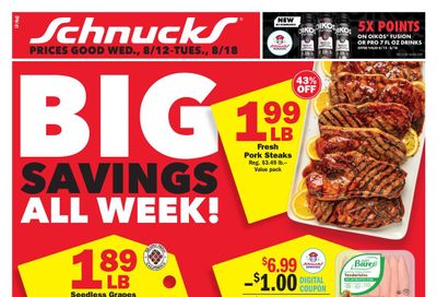 Schnucks (Rockford–Loves Park Area, IL) Weekly Print Weekly Ad August 12 - 18, 2026