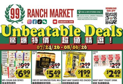 99 Ranch Market (Beaverton and other locations, OR) Weekly Ad July 31 - August 6, 2026