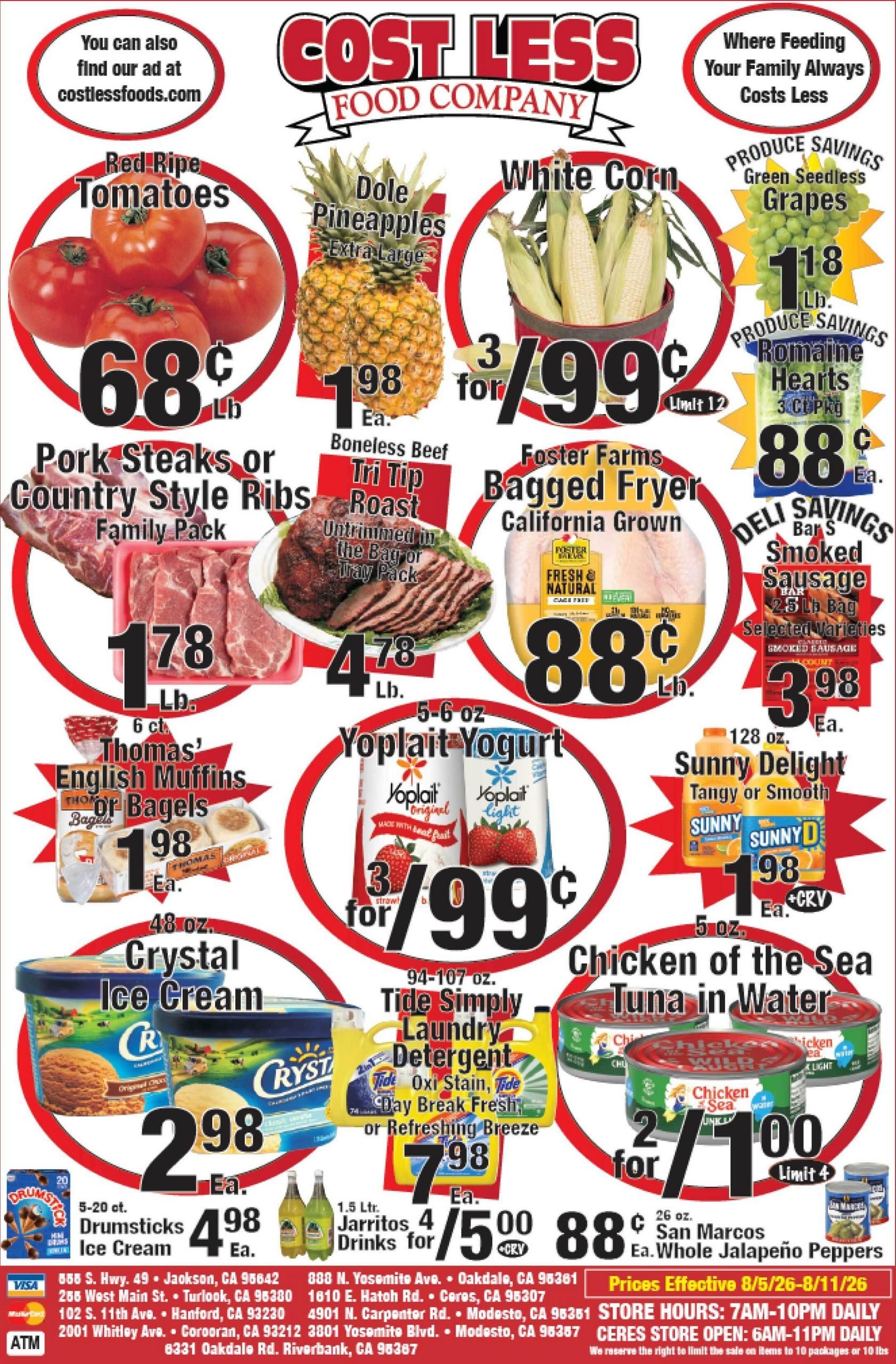 Cost Less Foods Weekly Ad August 5 - 11, 2026
