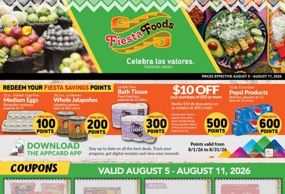 Fiesta Foods SuperMarkets Weekly Ad August 5 - 11, 2026