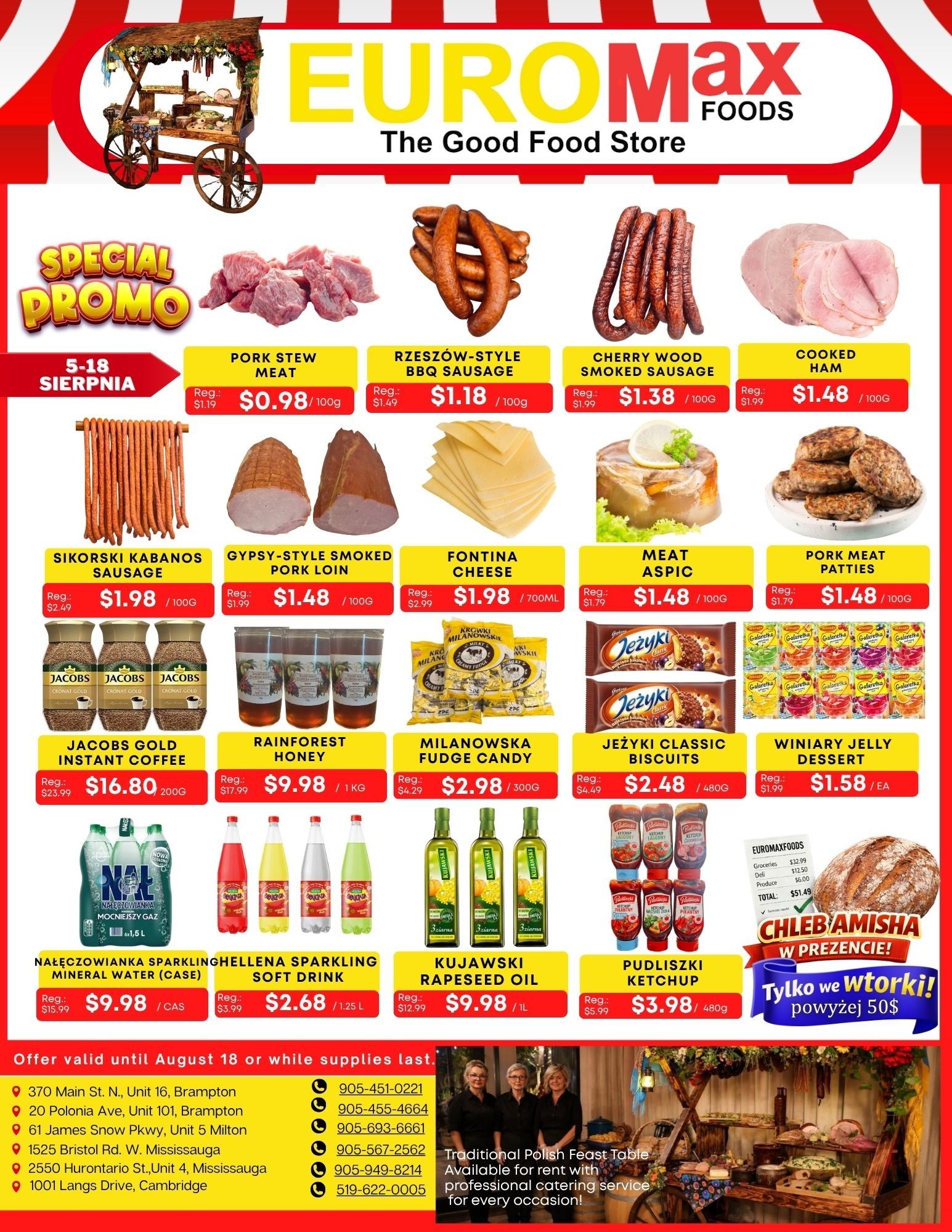 EuroMax Foods Bi-Weekly Flyer August 5 to 18