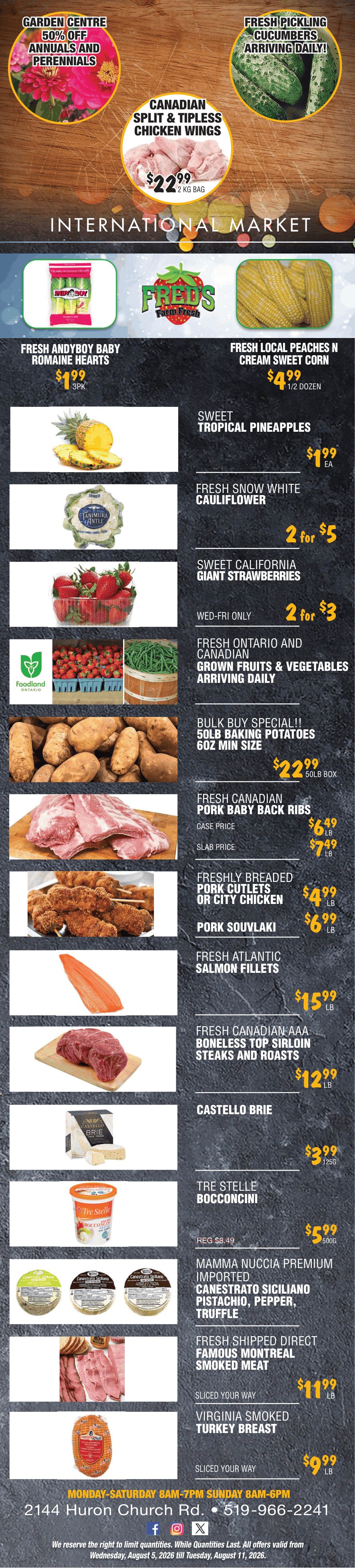Fred's Farm Fresh Flyer August 5 to 11