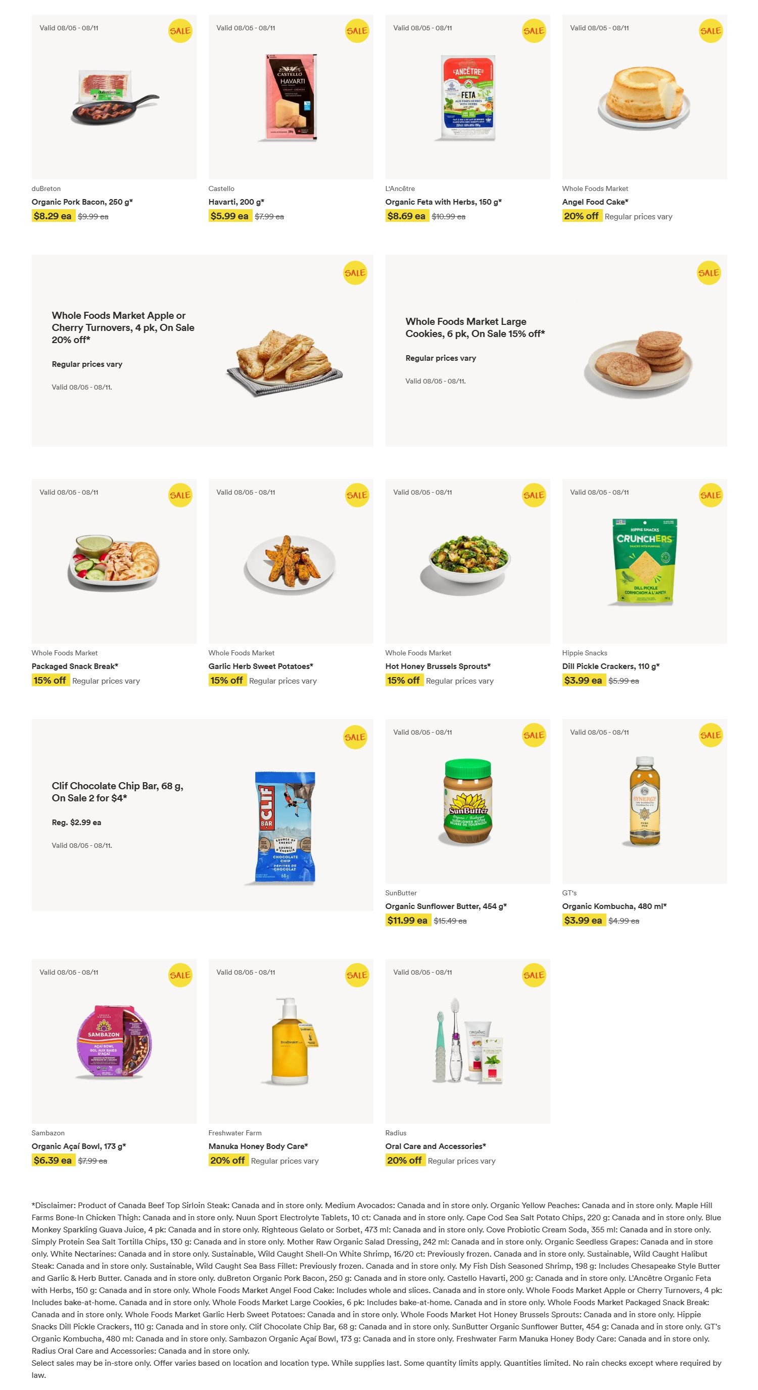Whole Foods Market (West) Flyer August 5 to 11