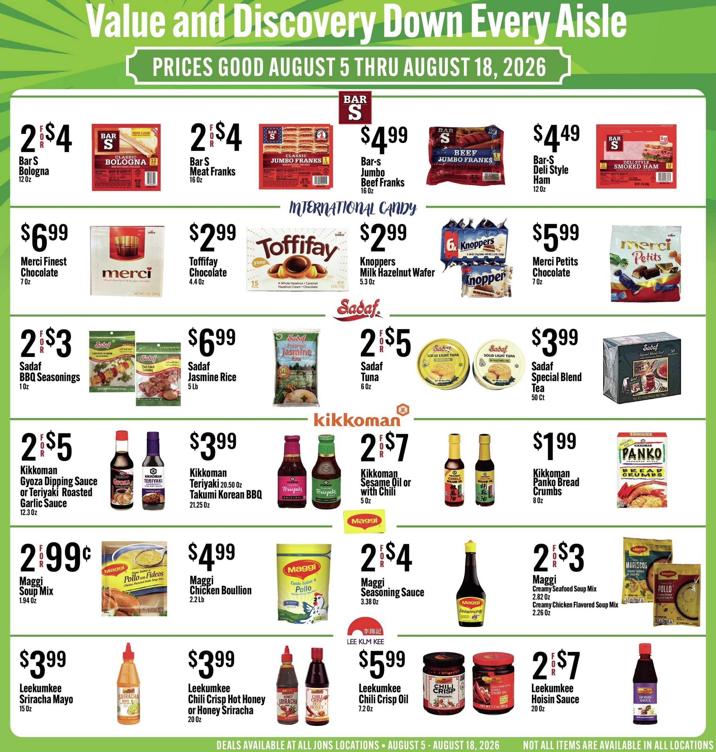 Jons International Marketplace (Huntington Beach–Garden Grove Area, CA) Weekly Ad August 5 - 11, 2026