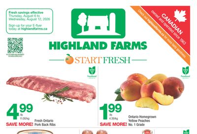 Highland Farms Flyer August 6 to 12