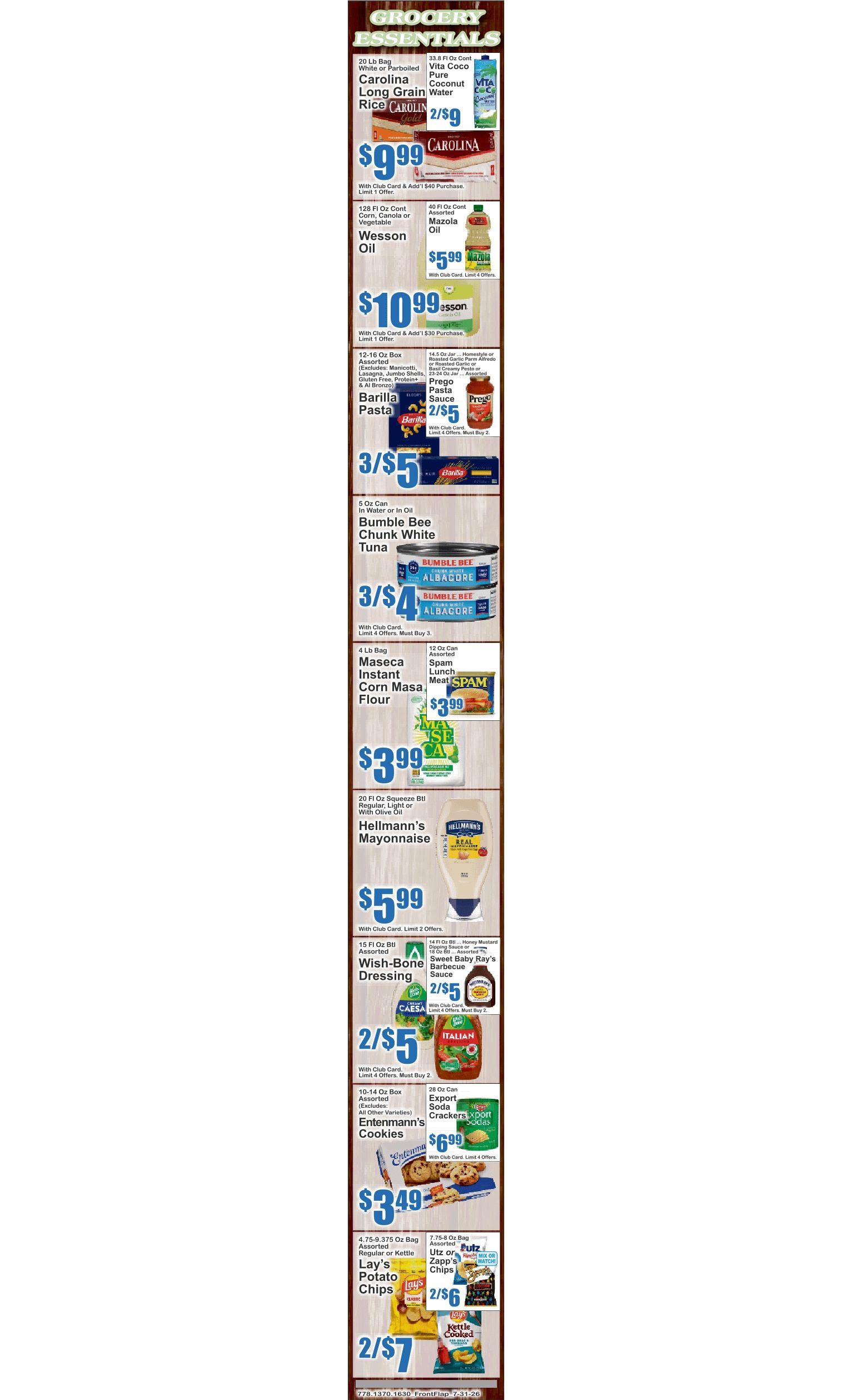 Food Universe (1720 Atlantic Ave., Brooklyn, NY) Weekly Ad July 31 - August 6, 2026
