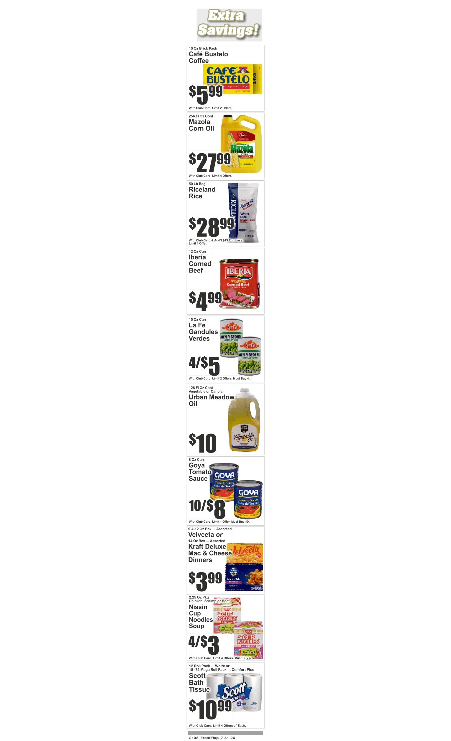 Food Universe (760 Melrose Ave., Bronx, NY) Weekly Ad July 31 - August 6, 2026