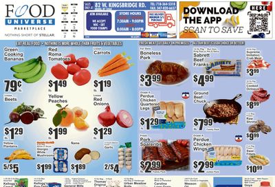 Food Universe (82 W. Kingsbridge Rd., Bronx, NY) Weekly Ad July 31 - August 6, 2026