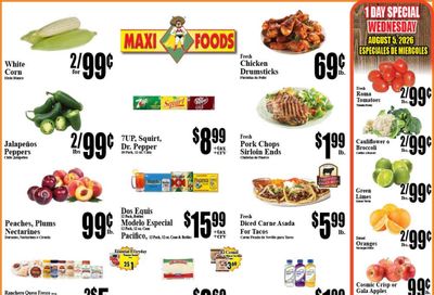Maxi Foods Markets Weekly Ad August 5 - 11, 2026