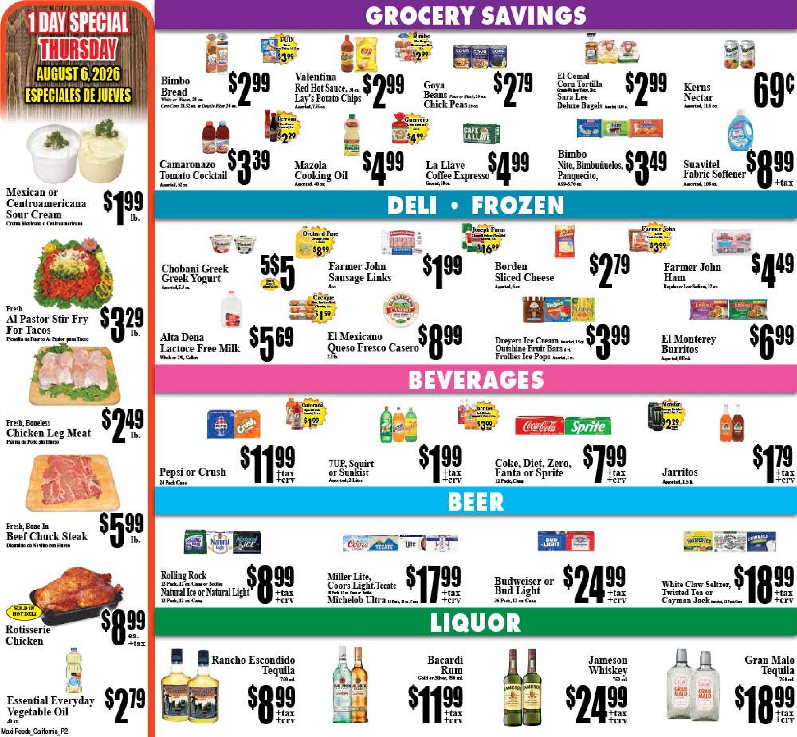 Maxi Foods Markets Weekly Ad August 5 - 11, 2026