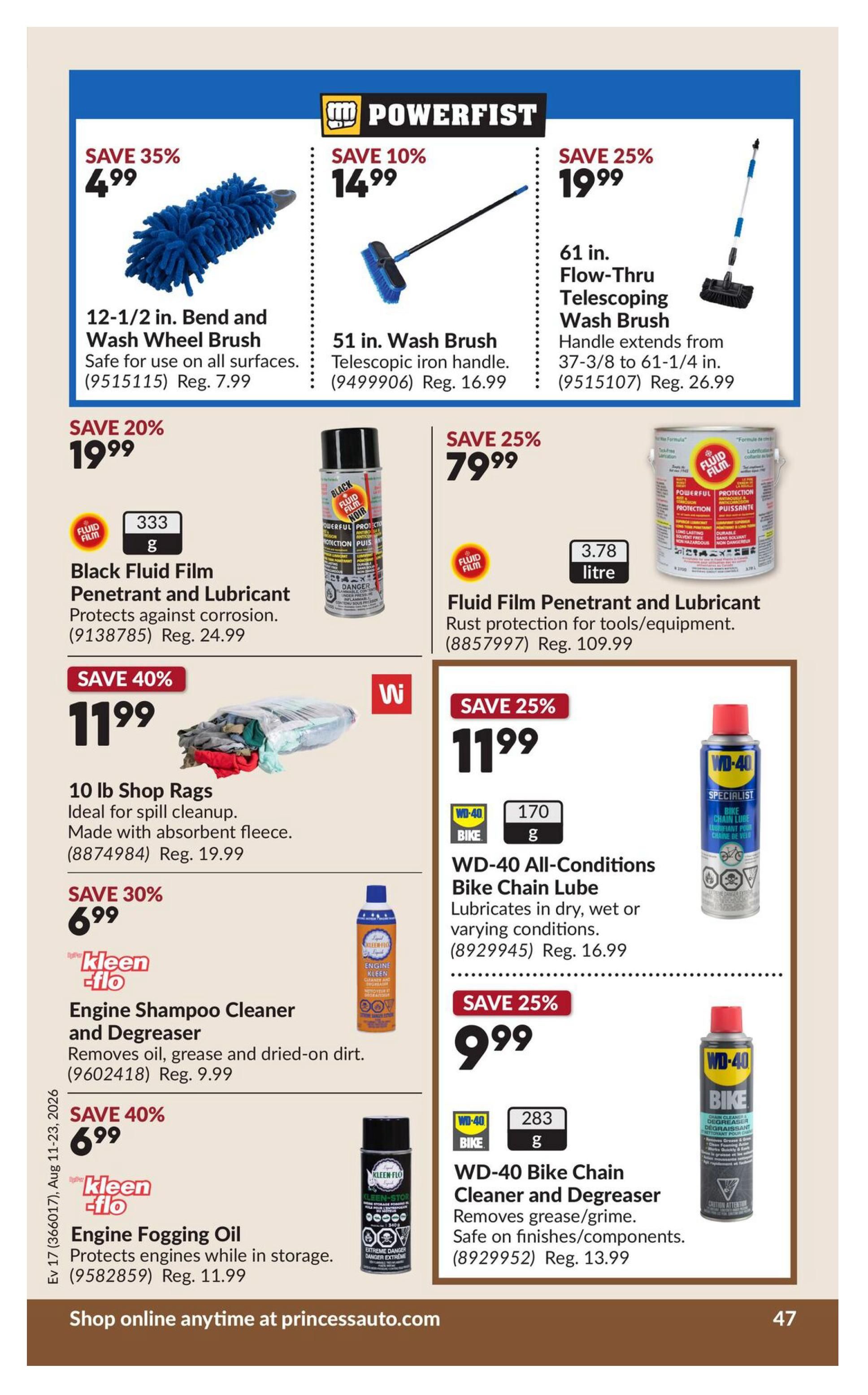 Princess Auto Flyer August 11 to 23
