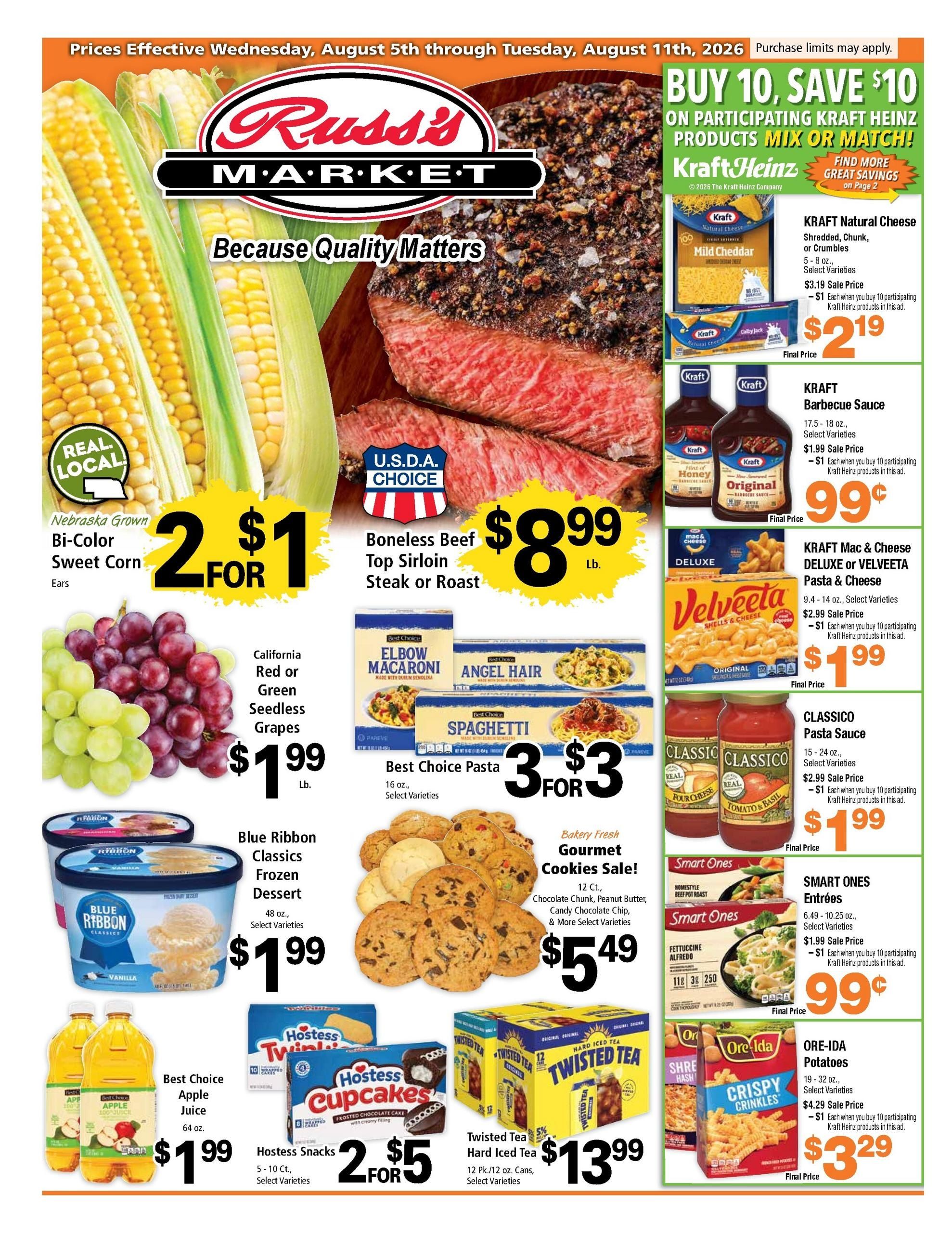 Russ's Market Weekly Ad August 5 - 11, 2026