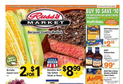 Russ's Market Weekly Ad August 5 - 11, 2026