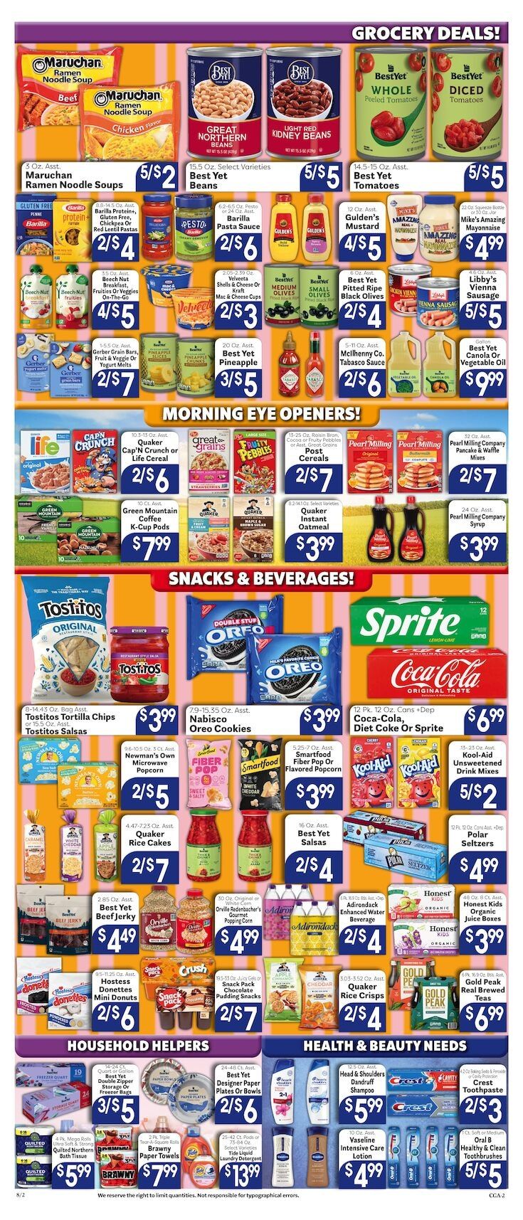 Big M Supermarkets (Plattsburgh, NY) Weekly Ad August 2 - 8, 2026