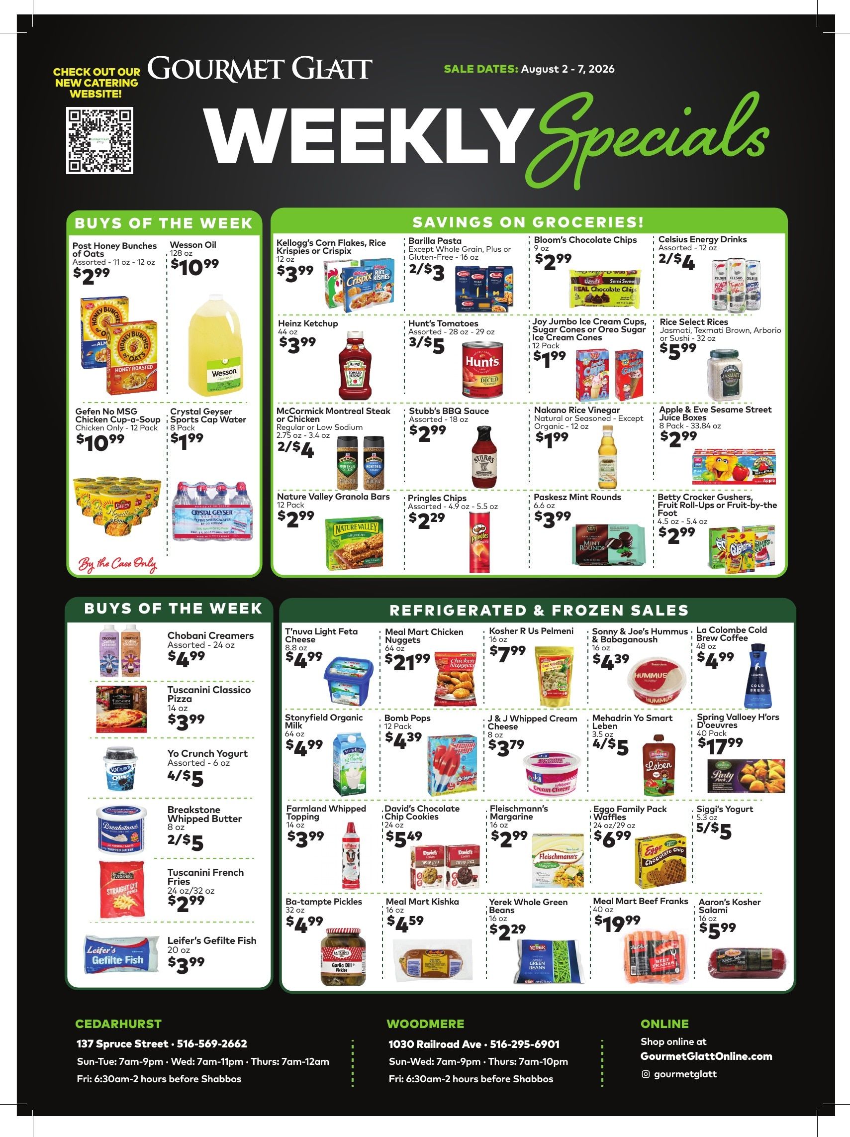 Gourmet Glatt (New York) Weekly Ad August 1 - 7, 2026