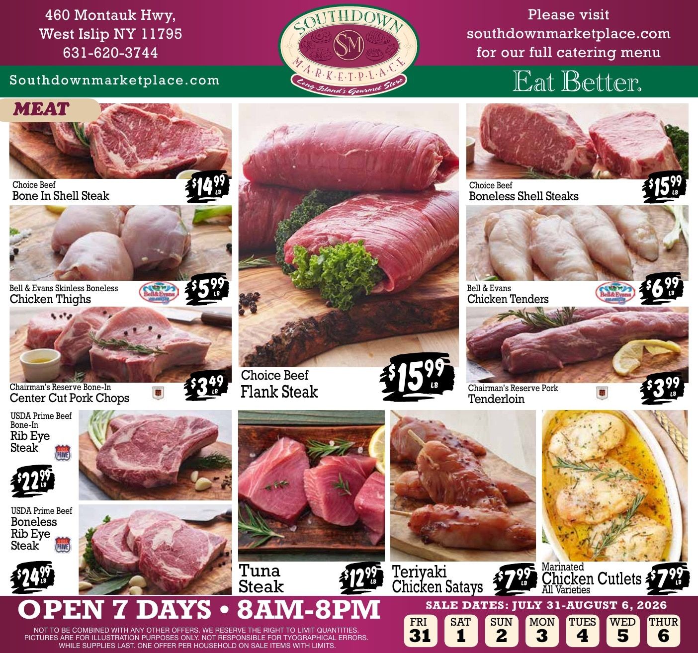 Southdown Marketplace (West Islip, NY) Weekly Ad July 31 - August 6, 2026