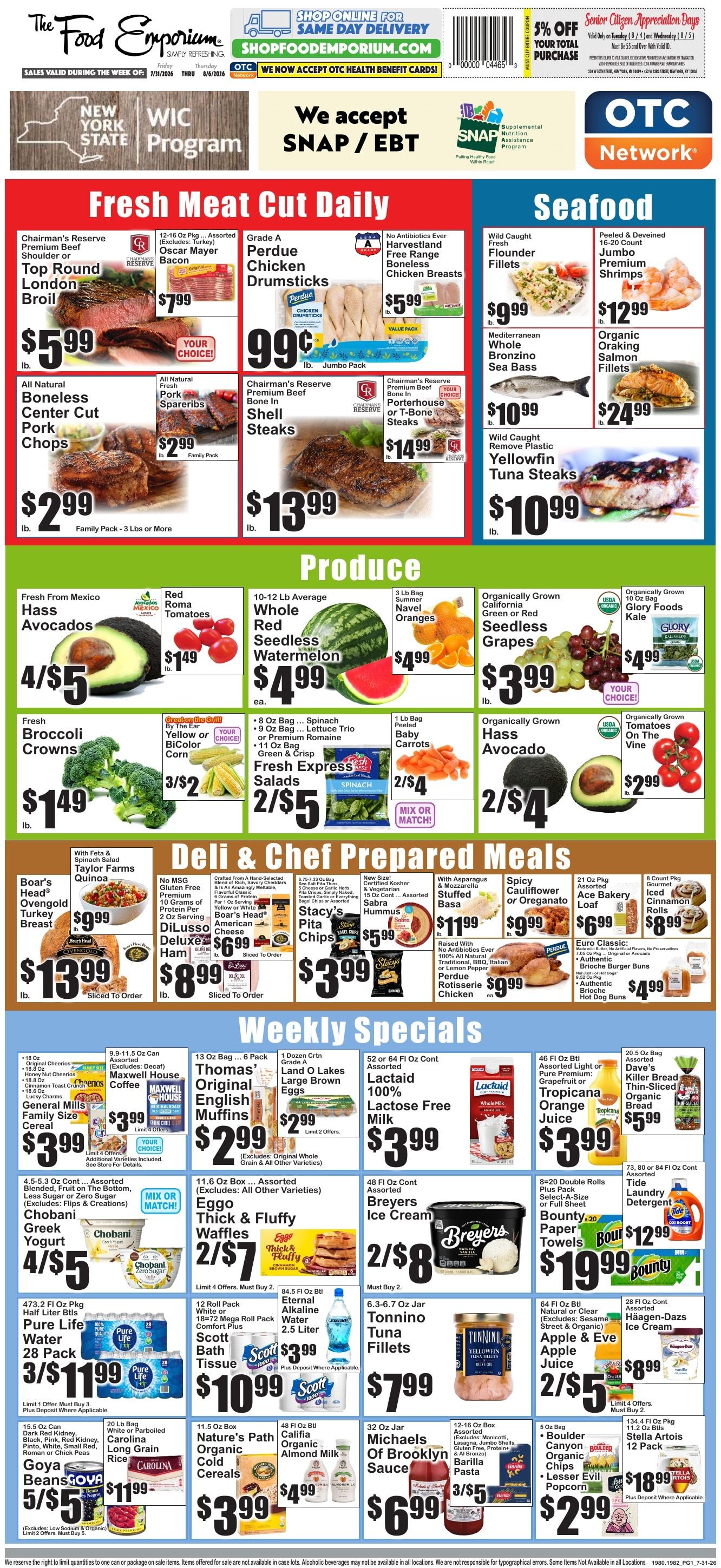 The Food Emporium Weekly Ad July 31 - August 6, 2026