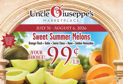 Uncle Giuseppe's Marketplace Weekly Ad July 31 - August 6, 2026