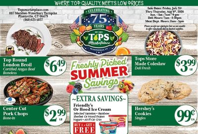 Tops Marketplace (Plantsville, CT) Weekly Ad July 31 - August 6, 2026