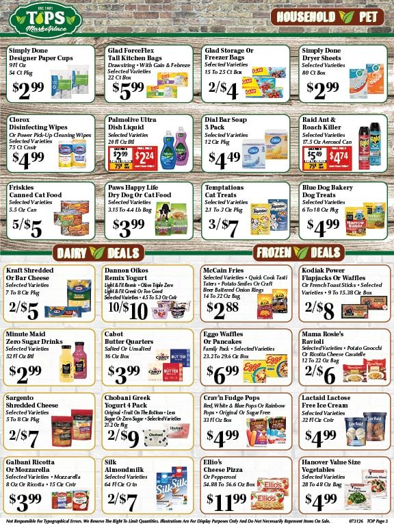 Tops Marketplace (Plantsville, CT) Weekly Ad July 31 - August 6, 2026