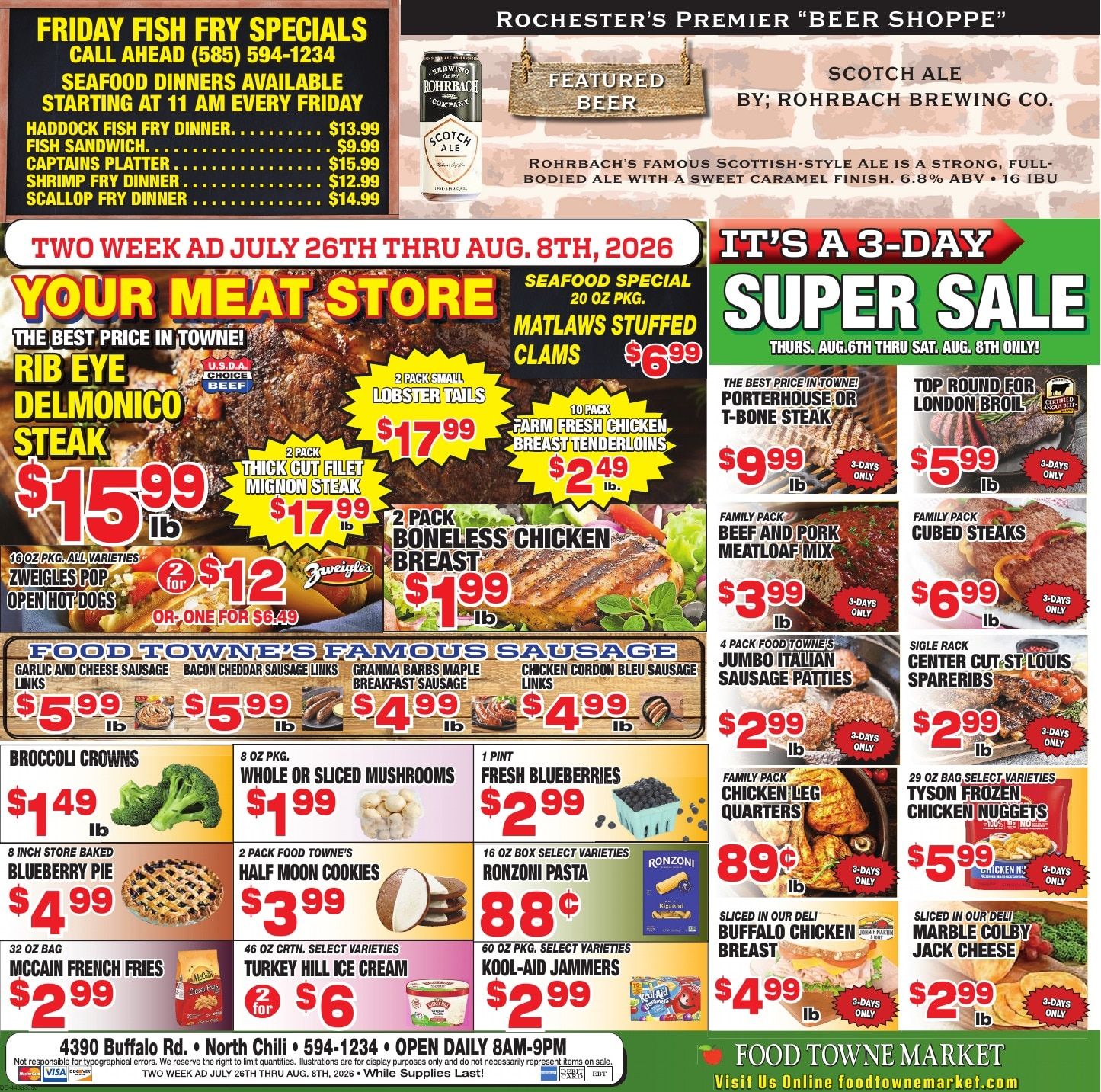 Food Towne Market (New York) Weekly Ad July 26 - August 8, 2026