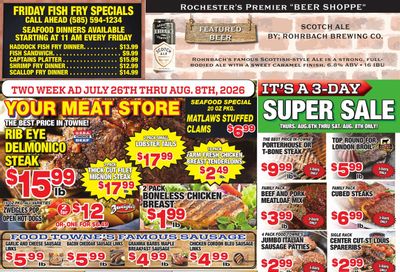 Food Towne Market (New York) Weekly Ad July 26 - August 8, 2026