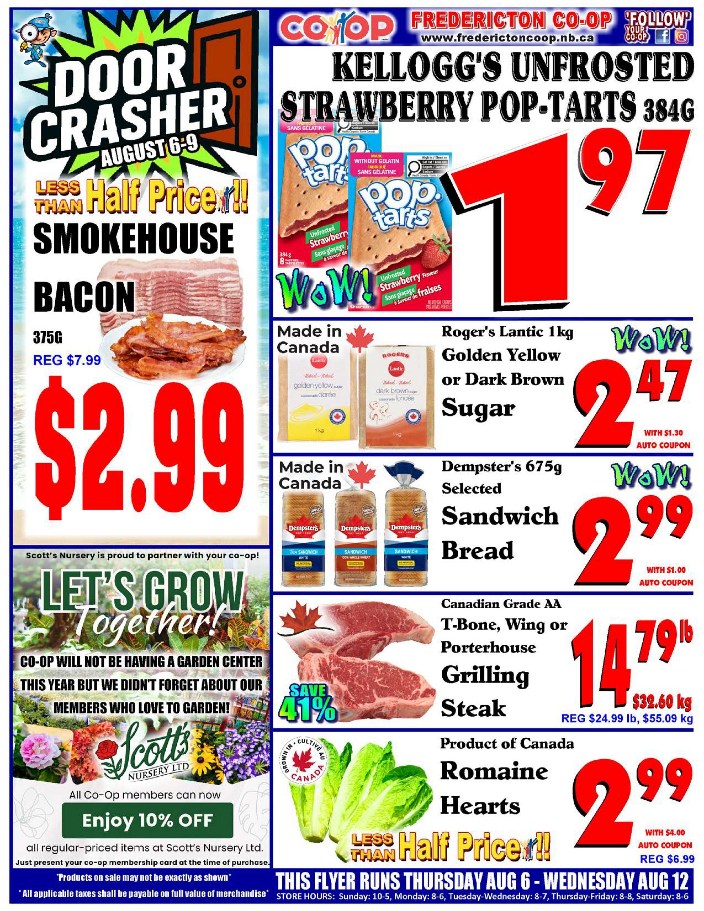 Fredericton Co-op Flyer August 6 to 12