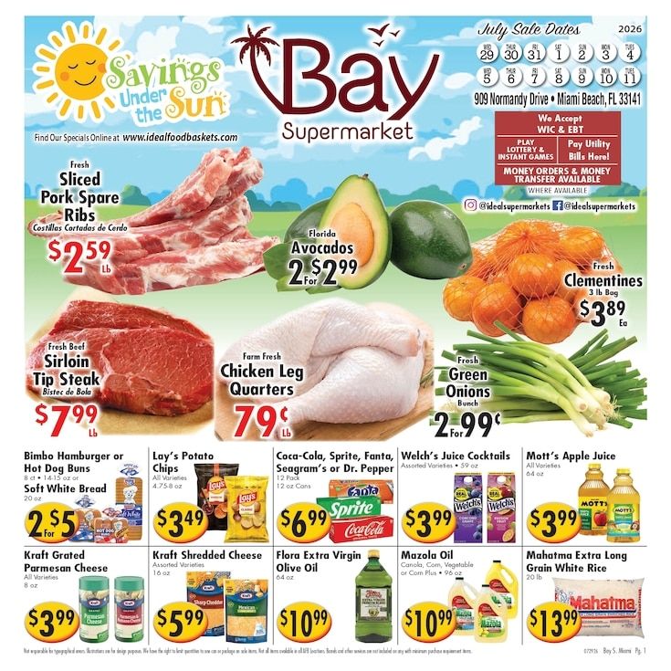 Ideal Food Basket (Miami Beach, FL) Weekly Ad August 5 - 11, 2026