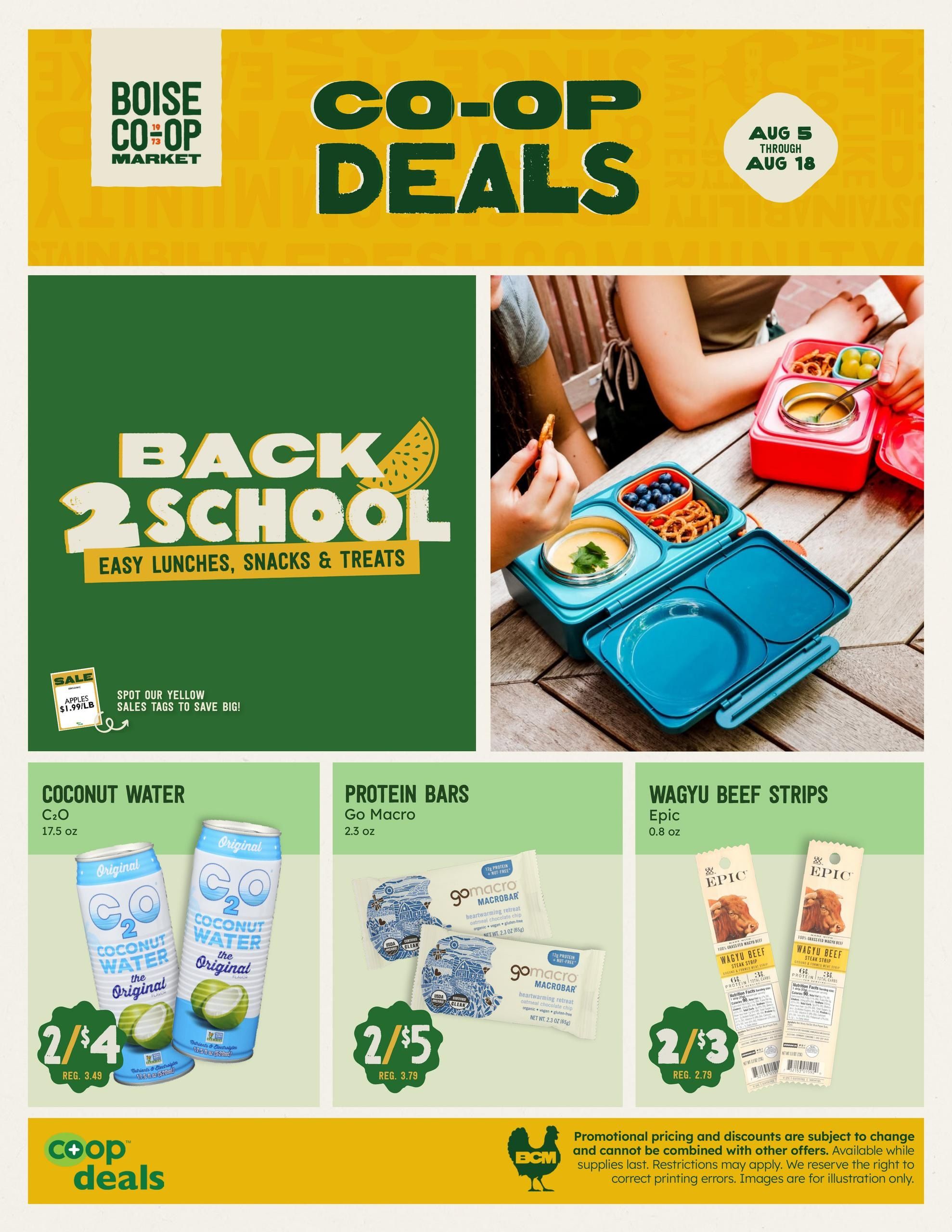 Boise Co-op Weekly Ad August 5 - 18, 2026