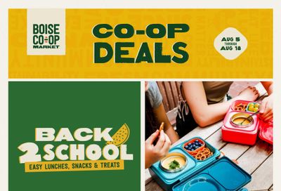 Boise Co-op Weekly Ad August 5 - 18, 2026