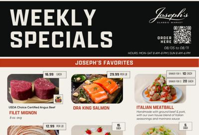 Joseph's Classic Market Weekly Ad August 5 - 11, 2026