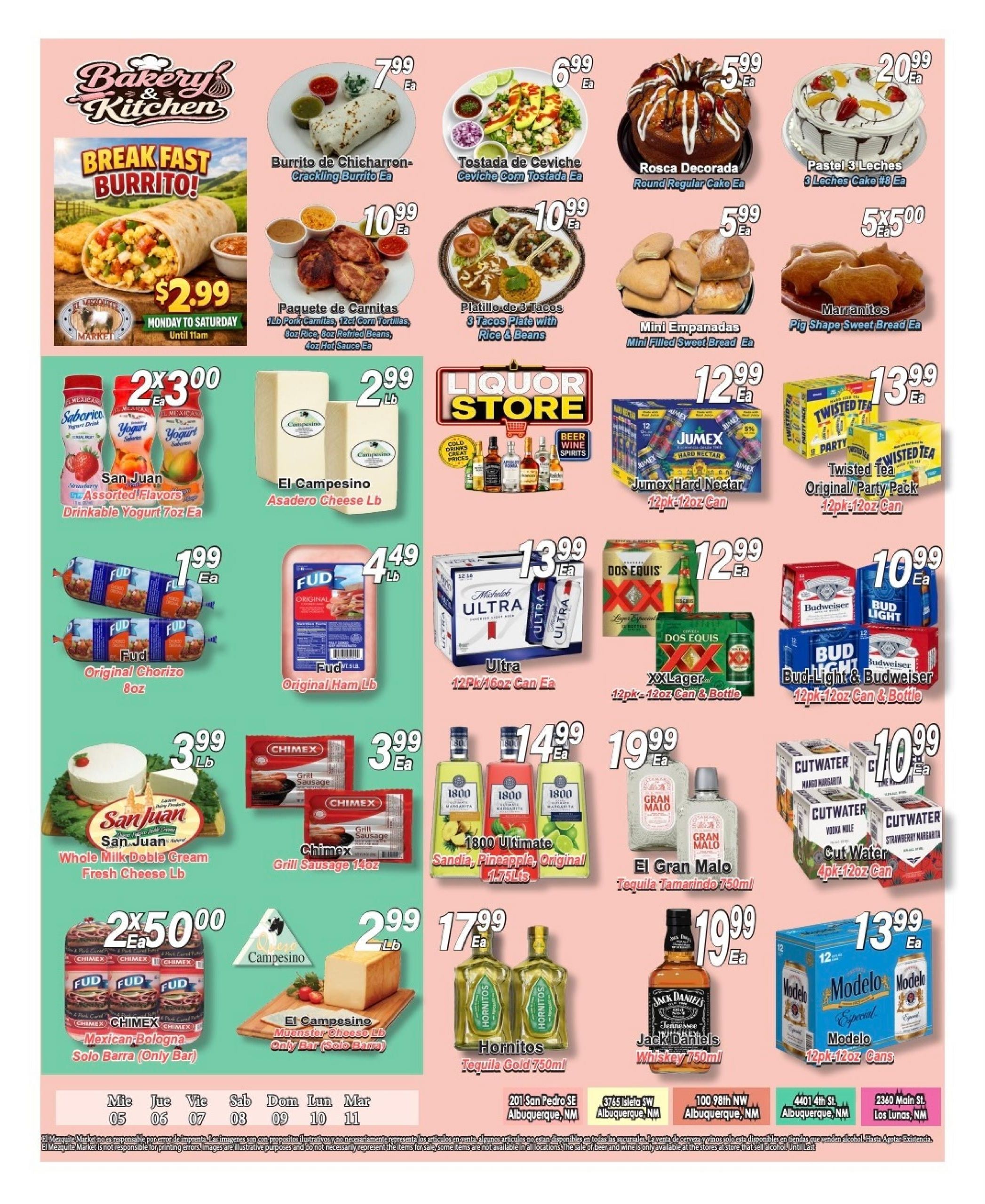 El Mezquite Market (Albuquerque–Rio Rancho Area, NM) Weekly Ad August 5 - 11, 2026