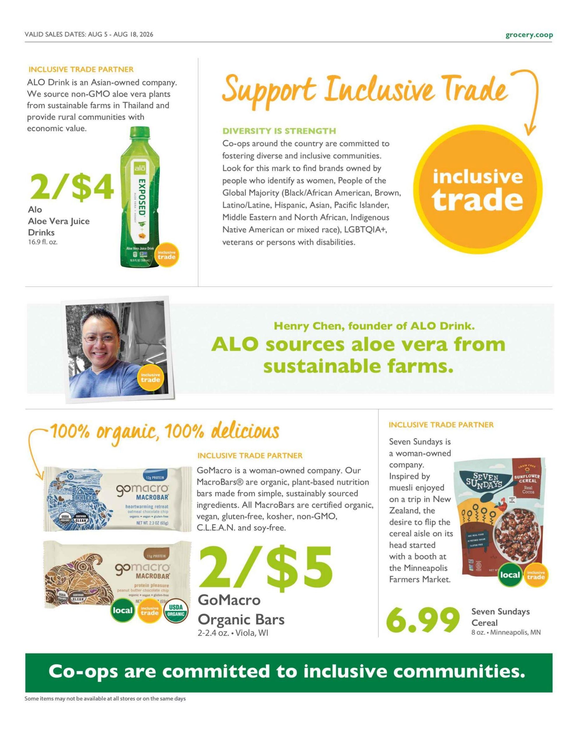 Outpost Natural Foods Weekly Ad August 5 - 11, 2026