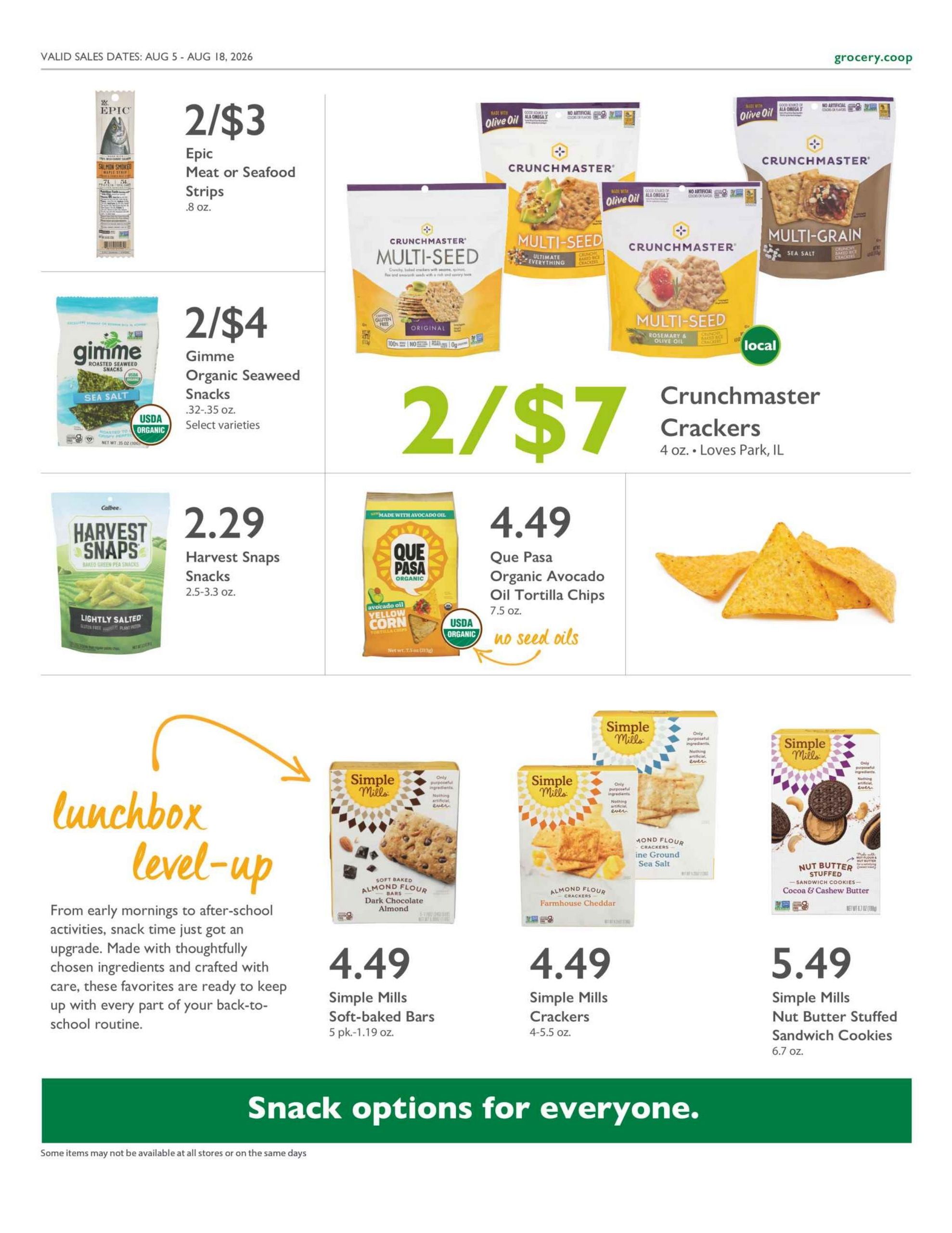 Outpost Natural Foods Weekly Ad August 5 - 11, 2026