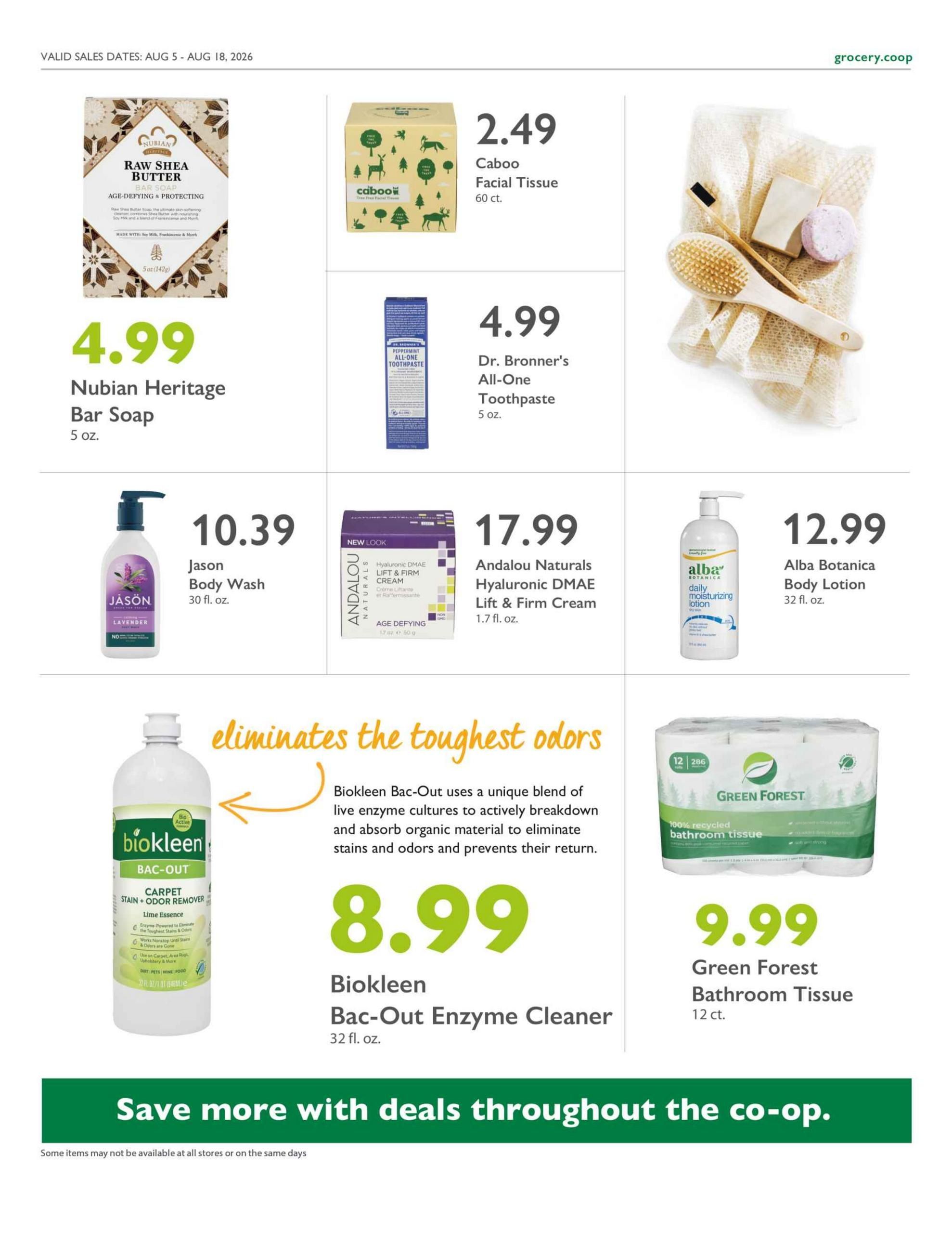 Outpost Natural Foods Weekly Ad August 5 - 11, 2026