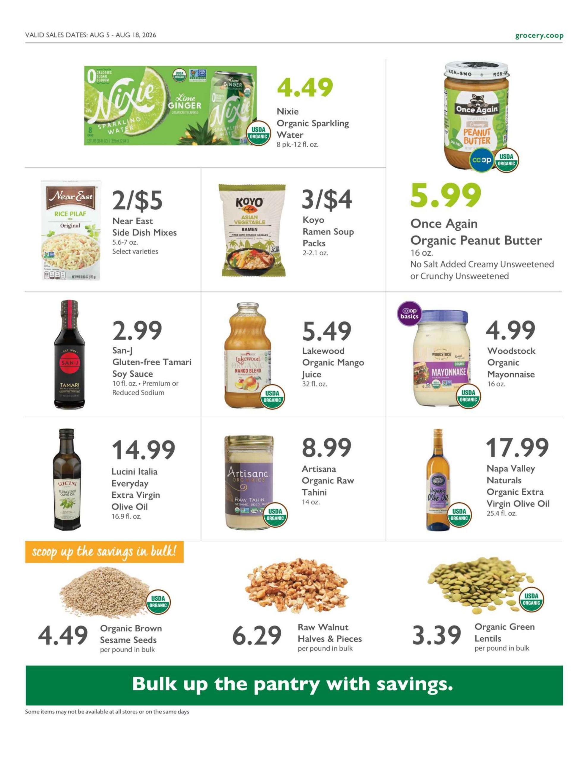 Outpost Natural Foods Weekly Ad August 5 - 11, 2026