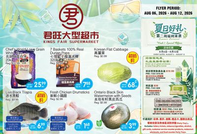 Kings Fair Supermarket Flyer August 6 to 12