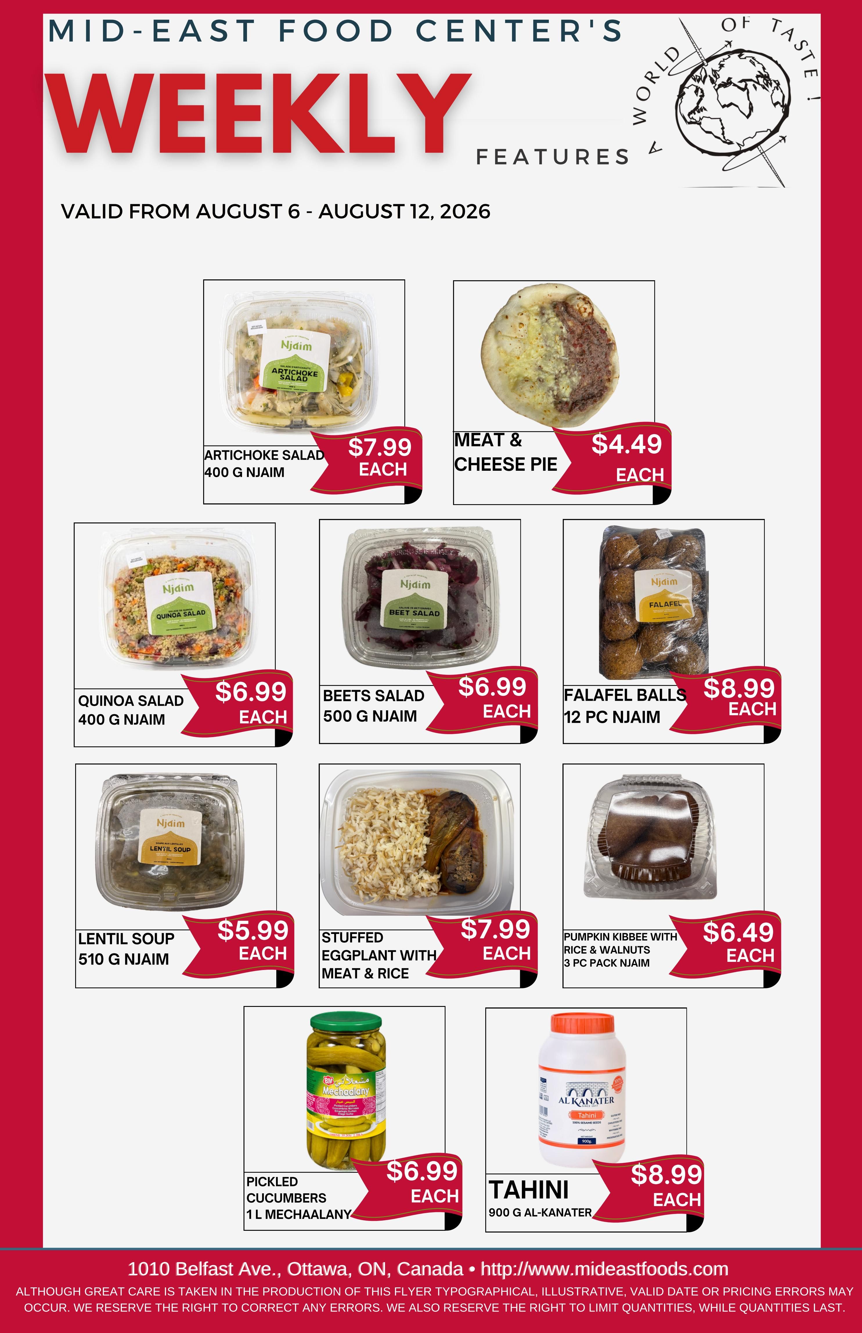 Mid-East Food Centre Flyer August 6 to 12