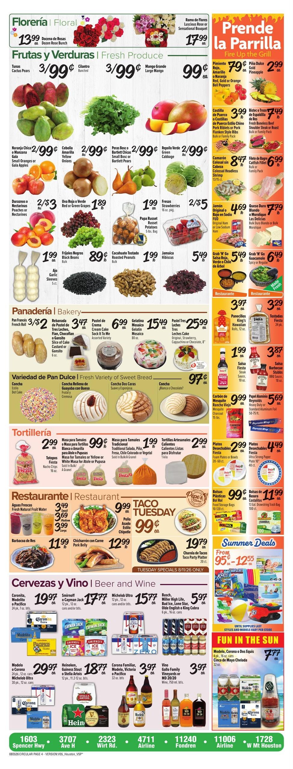 Fiesta Mart (Pasadena Area, TX) Weekly Ad August 5 - 11, 2026