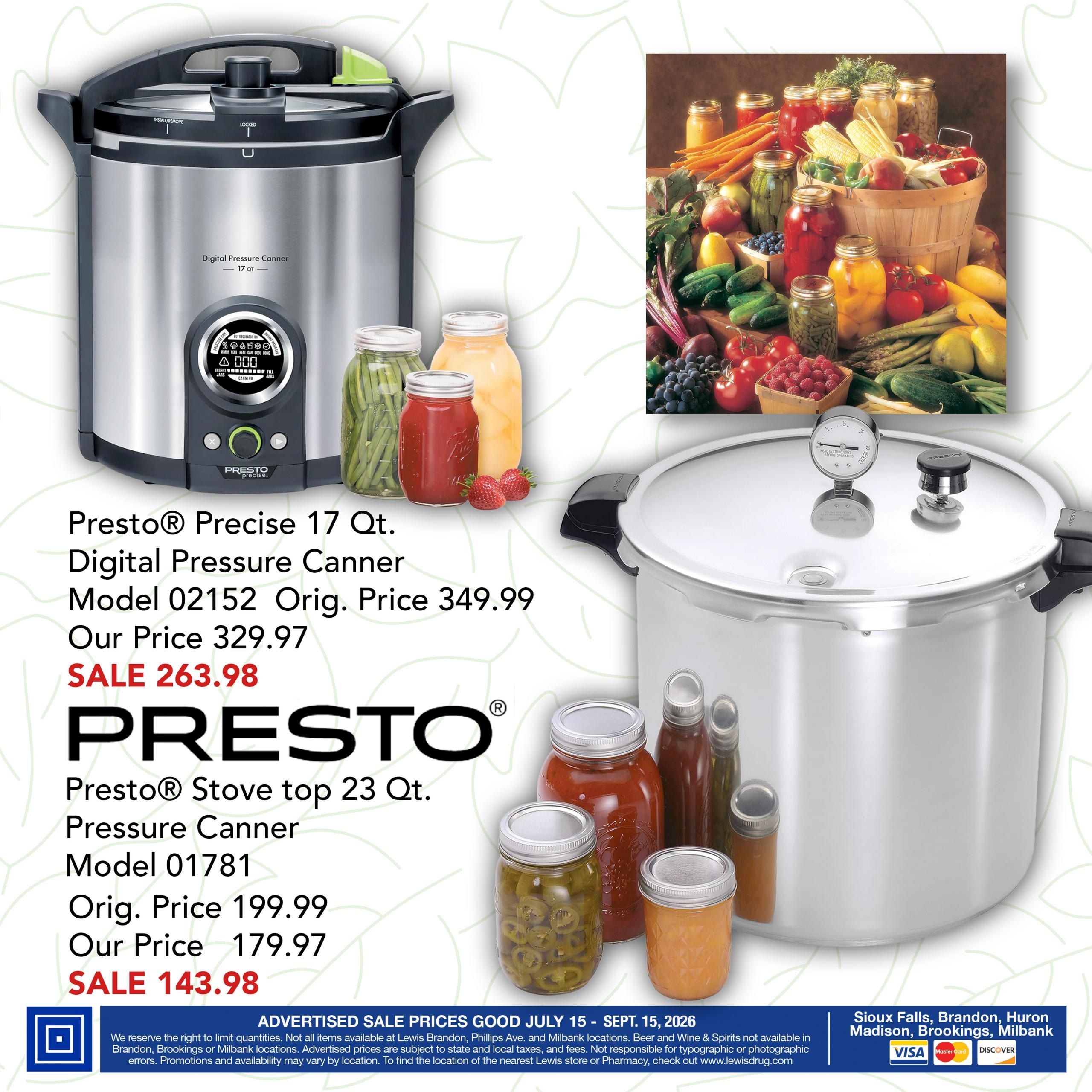 Lewis Drug Canning Weekly Ad July 15 - September 15, 2026